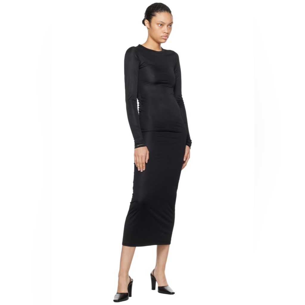 Khaite Black 'The Bayra' Maxi Dress